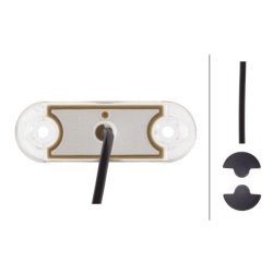 Side Marker Light HELLA 2PS 980 868-201 OE Ref QQX73609A