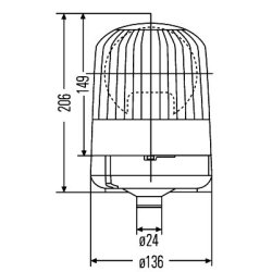 Rotating Beacon HELLA 2RL 007 553-001 OE Ref 03004150008
