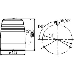 Rotating Beacon HELLA 2RL 008 965-031