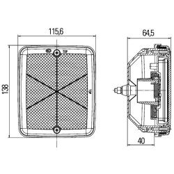 Tail Light HELLA 2SA 013 236-241