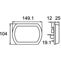 Tail Light HELLA 2SB 013 341-021 HELLA