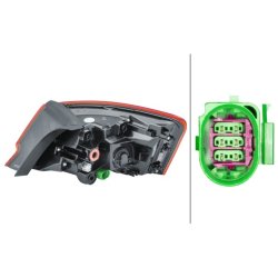 Rear Tail Light HELLA 2SD 012 831-031 OE Ref 8V3 945 091