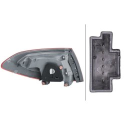 Rear Tail Light HELLA 2SD 354 875-221 OE Ref A 205 906 00 03 HELLA