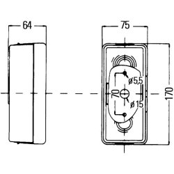 Tail Light HELLA 2SD 998 531-057 OE Ref 7 026 568