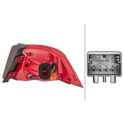 Rear Tail Light HELLA 2SK 010 744-031 OE Ref 3AE 945 207B