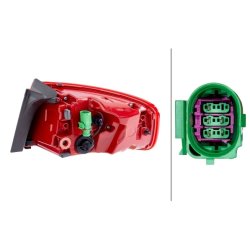 Rear Tail Light HELLA 2SK 010 916-091 OE Ref 8K5 945 095 AC