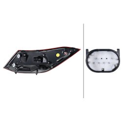 Combination Rear Light HELLA 2SK 013 102-101 OE Ref A 257 906 29 00 HELLA