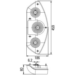 Tail Light HELLA 2SK 343 440-037