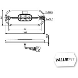 Tail Light HELLA 2TM 357 009-011