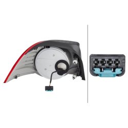 Rear Tail Light HELLA 2VA 009 246-101 OE Ref 1Q0 945 096 E