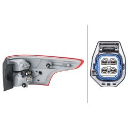 Rear Tail Light HELLA 2VA 354 995-151 OE Ref 1 719 713 HELLA