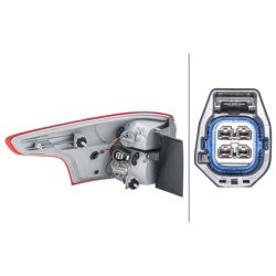 Rear Tail Light HELLA 2VA 354 995-161 OE Ref 1 719 708