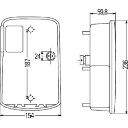 Tail Light HELLA 2VA 998 233-367 OE Ref 440975 HELLA