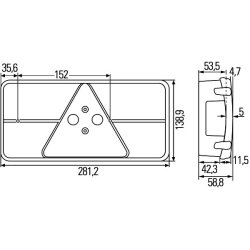 Tail Light HELLA 2VB 341 032-141