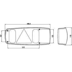 Tail Light  HELLA 2VP 007 502-037 OE Ref 0417345
