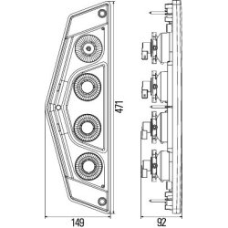Tail Light  HELLA 2VP 012 570-011