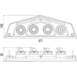 Tail Light HELLA 2VP 012 570-031 HELLA