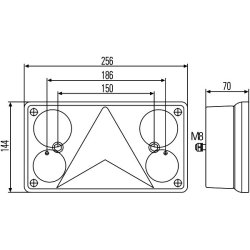 Tail Light HELLA 2VP 340 400-141 OE Ref 088 7349