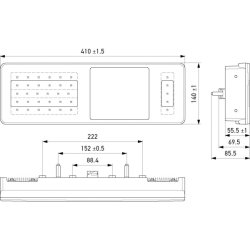 Tail Light HELLA 2VP 340 970-701