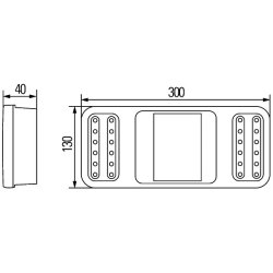 Tail Light HELLA 2VP 345 900-221 OE Ref 12105863