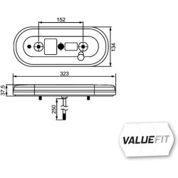 Tail Light HELLA 2VP 357 017-011