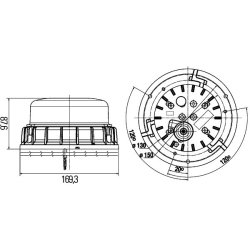 Flash Beacon Light HELLA 2XD 011 557-101 OE Ref 1545526