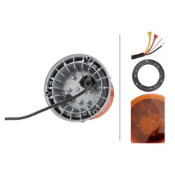 Flash Beacon Light HELLA 2XD 012 984-301 OE Ref 1301439-2