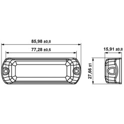 Flash Beacon Light HELLA 2XD 014 561-201 OE Ref 3014776 HELLA