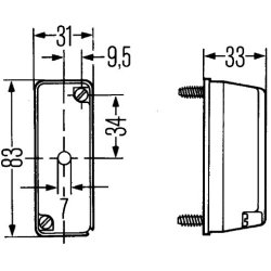 Clearance Light HELLA 2XS 003 168-071 OE Ref 88.25260.6009