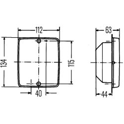 Reverse Light HELLA 2ZR 003 236-311 OE Ref 1503.302.00