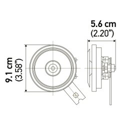 Signal Horn HELLA 3AM 002 768-821 OE Ref A100-323