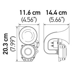 Trumpet Horn HELLA 3PA 013 410-011