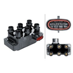 Ignition Coil HELLA 5DA 358 168-301 OE Ref E9DF-12029-AA