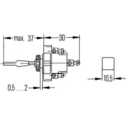 Side Indicator Switch HELLA 6BG 001 545-001 OE Ref 90.81616.1214 HELLA