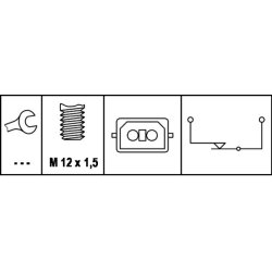 Stop Light Switch HELLA 6DD 008 622-161 OE Ref 443 945 515