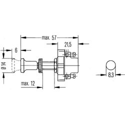 Switch HELLA 6ED 001 563-001 OE Ref 11025938 HELLA
