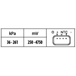 Intake Manifold Pressure Sensor HELLA 6PP 009 400-381 OE Ref 1C1A-9F479-AA