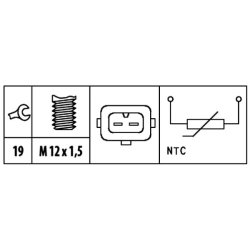 Coolant Temperature Sensor HELLA 6PT 009 309-511 OE Ref LHE 1600AA
