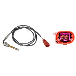 Exhaust Gas Temperature Sensor 6PT010376 991 HELLA 6PT 010 376-991 OE Ref 95860628801 HELLA