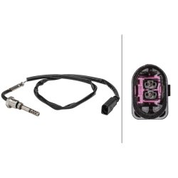 Exhaust Temperature Sensor HELLA 6PT 358 181-091 OE Ref 03L906088FC