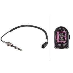 Exhaust Temperature Sensor HELLA 6PT 358 181-101 OE Ref 03G906088S