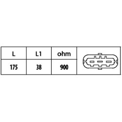 Crankshaft Pulse Sensor HELLA 6PU 009 146-501 OE Ref 500374763