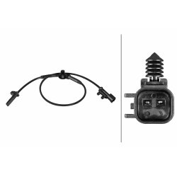 ABS Wheel Speed Sensor 6PU358216 461 HELLA 6PU 358 216-461 OE Ref 108292900A