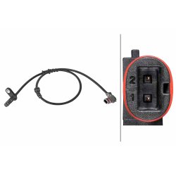 ABS Wheel Speed Sensor 6PU358216 751 HELLA 6PU 358 216-751 OE Ref 2079059502