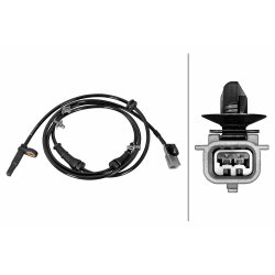 ABS Sensor HELLA 6PU 358 219-061 OE Ref 479103DA0A