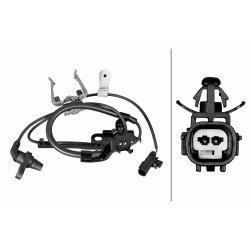 ABS Sensor HELLA 6PU 358 219-111 OE Ref 895430E080