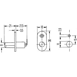 Door Contact Switch HELLA 6ZF 005 388-001 OE Ref 753-SCH166