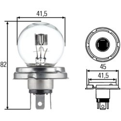 Headlight Bulb HELLA 8GD 002 088-071