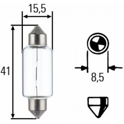 Reverse Light Bulb HELLA 8GM 002 091-261 OE Ref 8000013