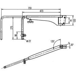 Exterior Mirror Holder HELLA 8HG 501 253-012 OE Ref 39722